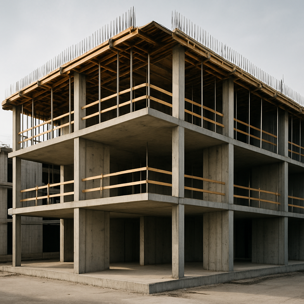 Stahlbeton-Rohbau